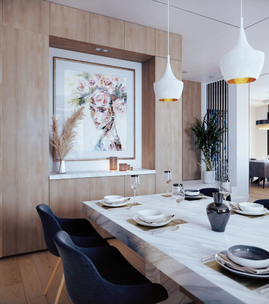 kitchen dining room painting pampas cosy