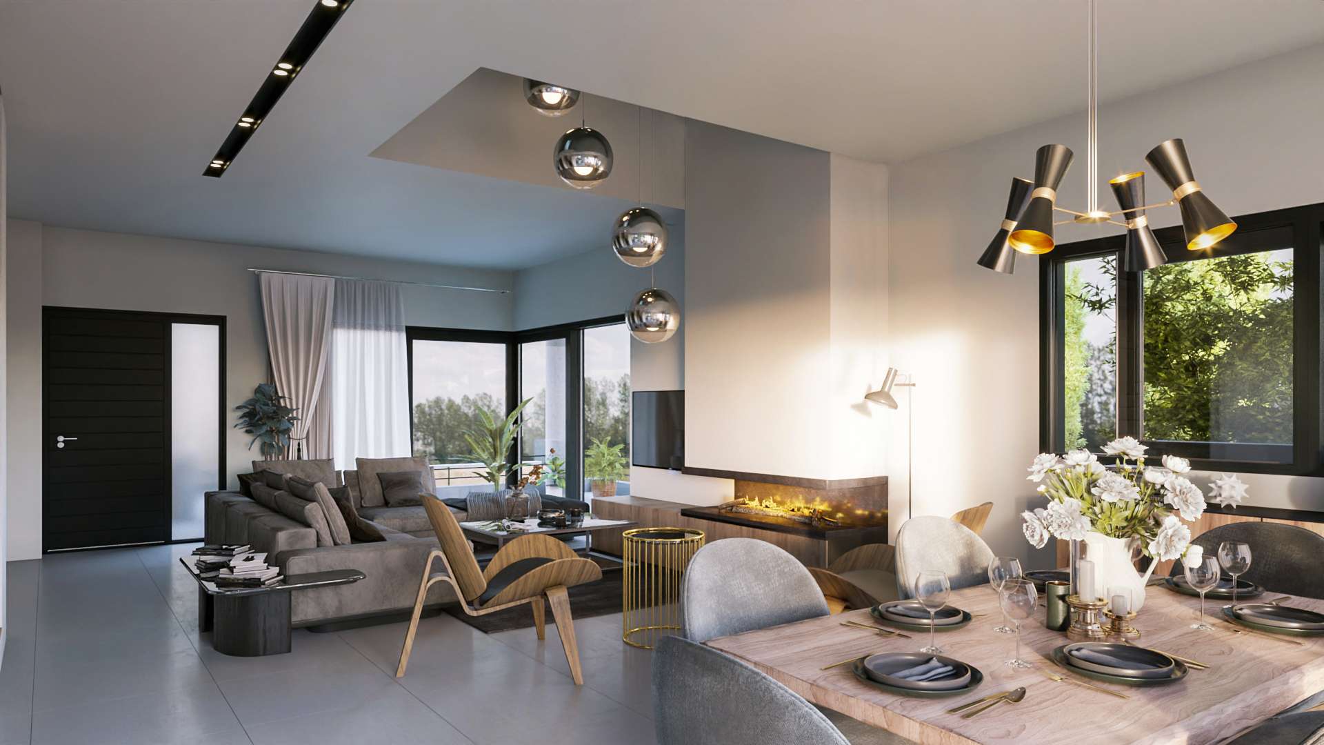 house interior design dining living room