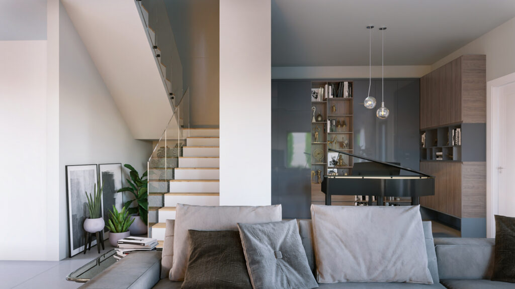 piano house interior living room