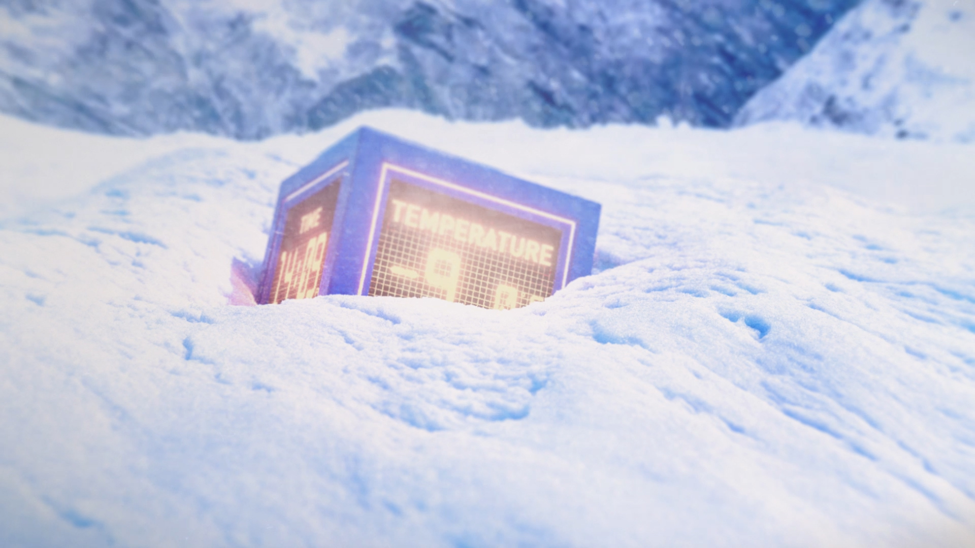 cube snow low temperature animation