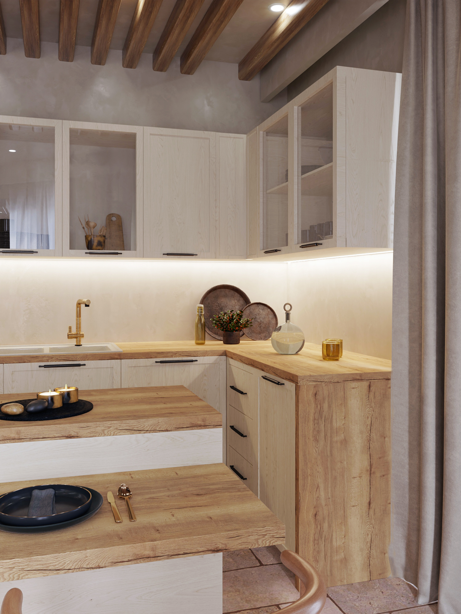 villa in rethymno kitchen design elvira vaggela