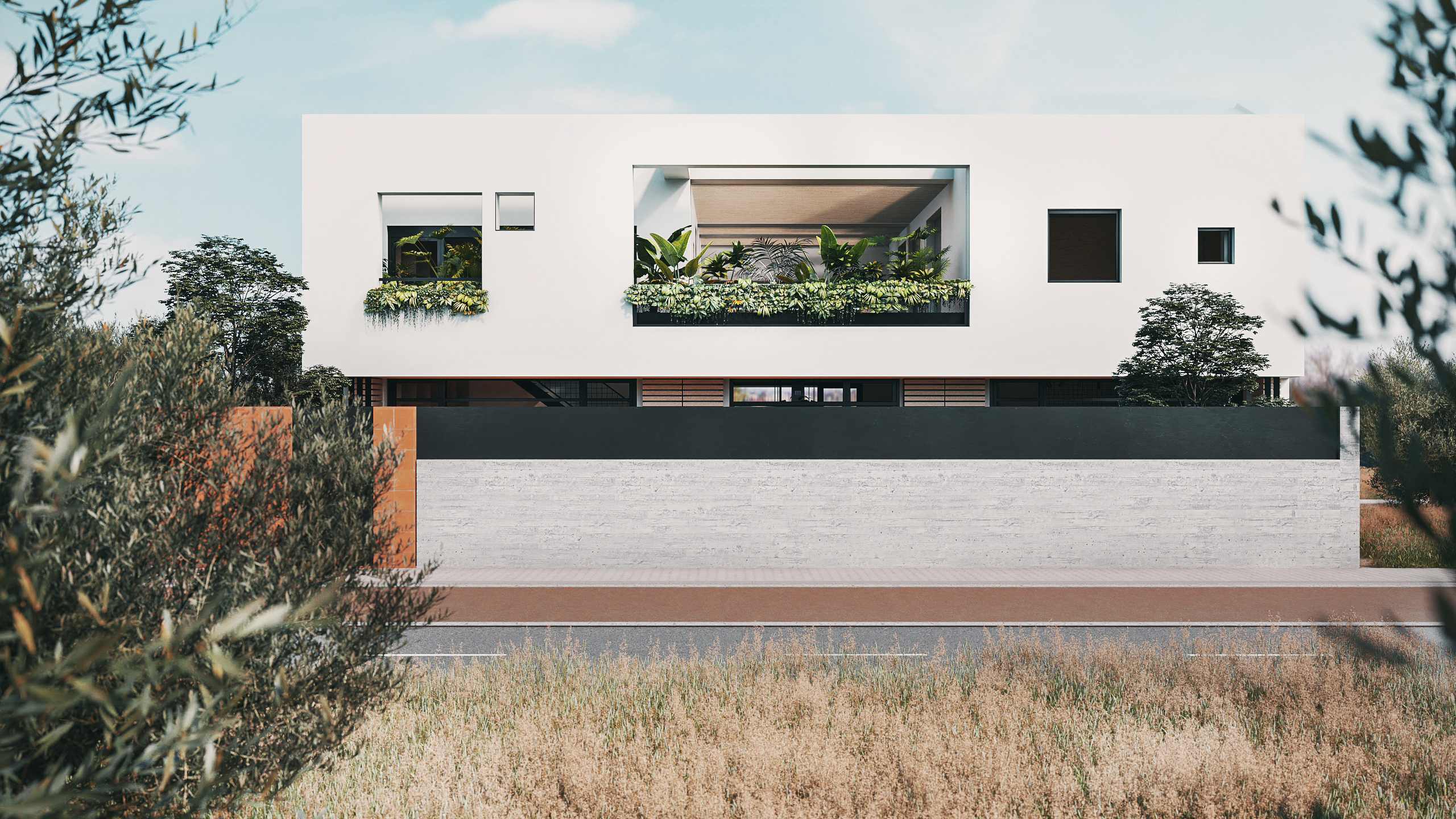private residence in patras greece color greece design architectural visualization