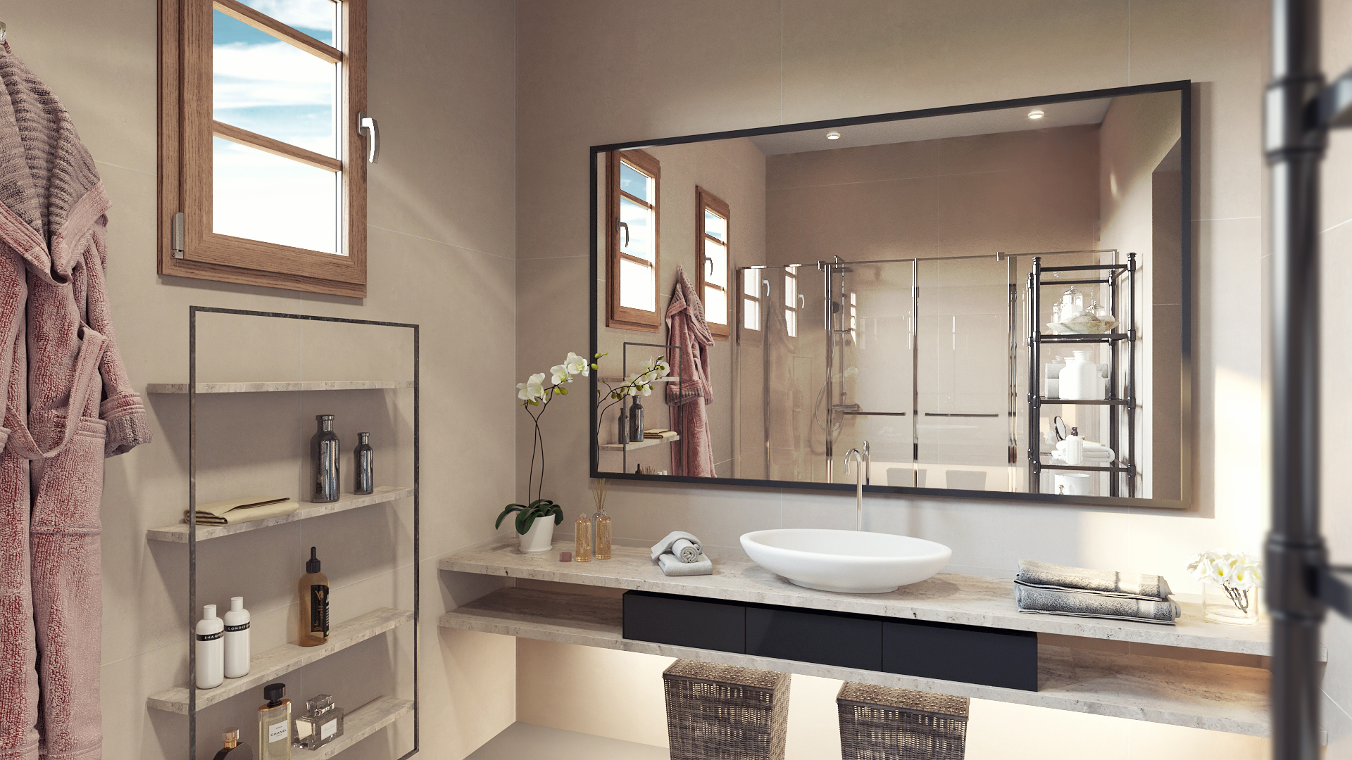 bathroom deisng marble cosy