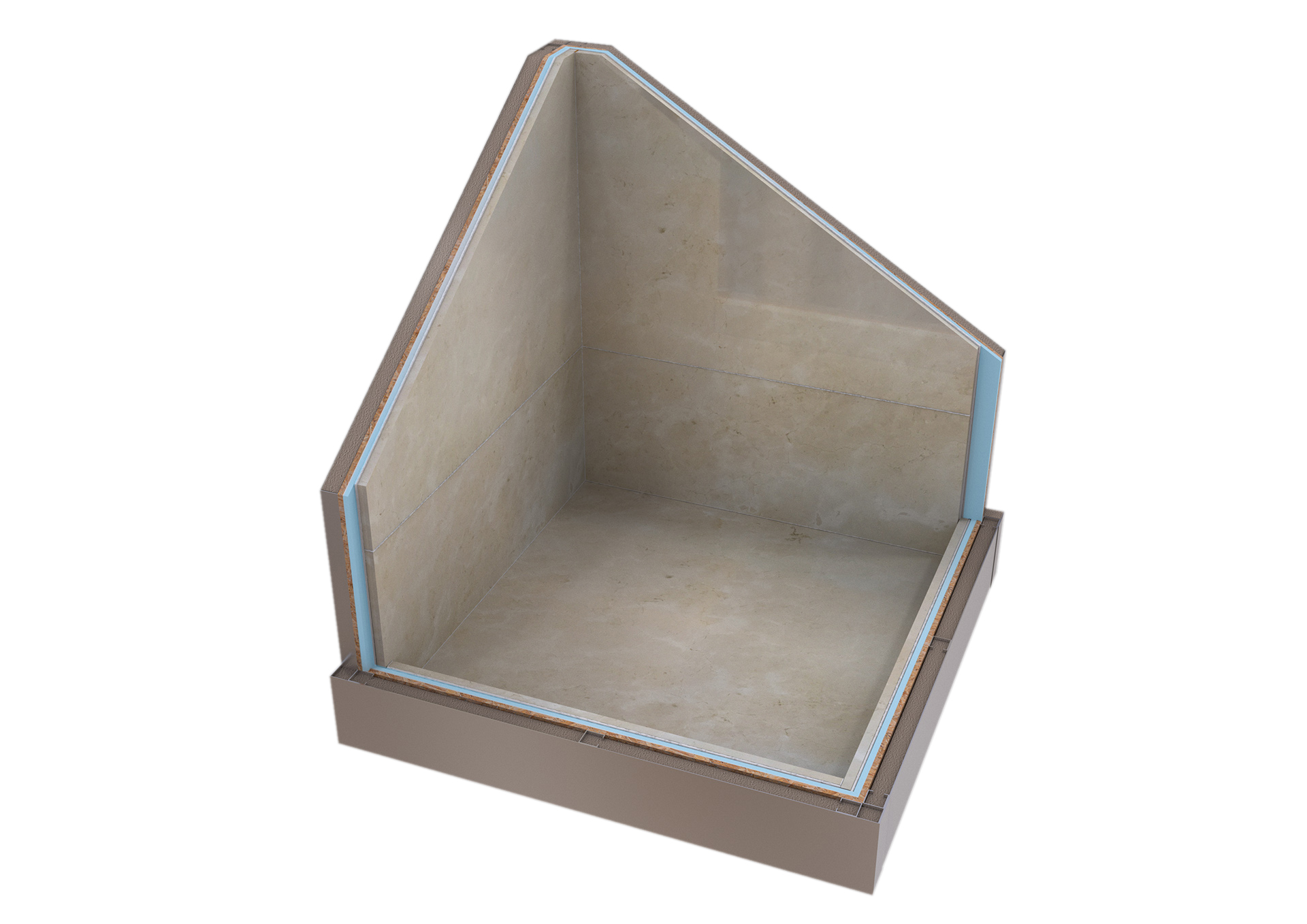 prefabricated bathroom unit pisani section