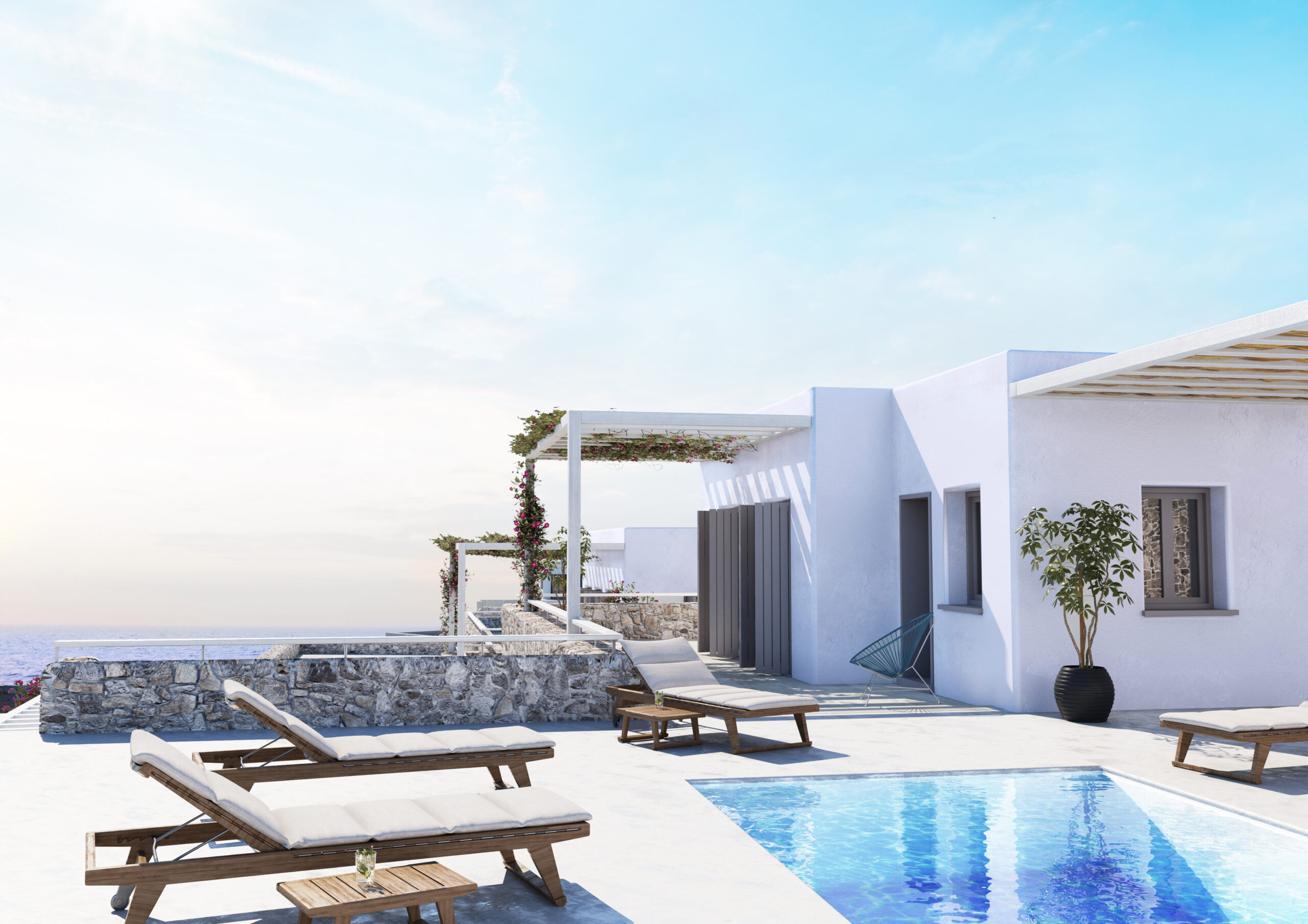 villas in mykonos island architecture mor architects