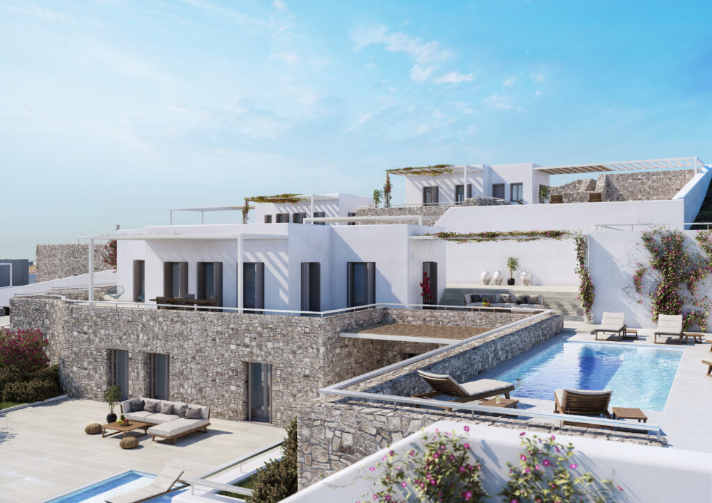villas in mykonos island architecture mor architects