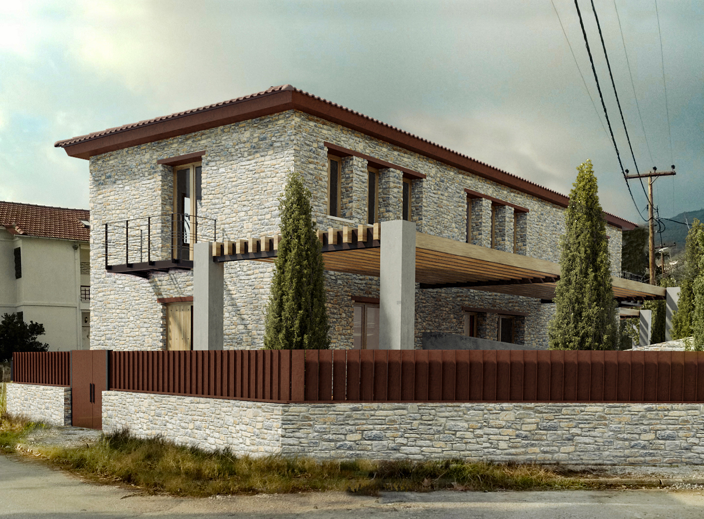 villa in pelion metal black furniture emmanouil sa