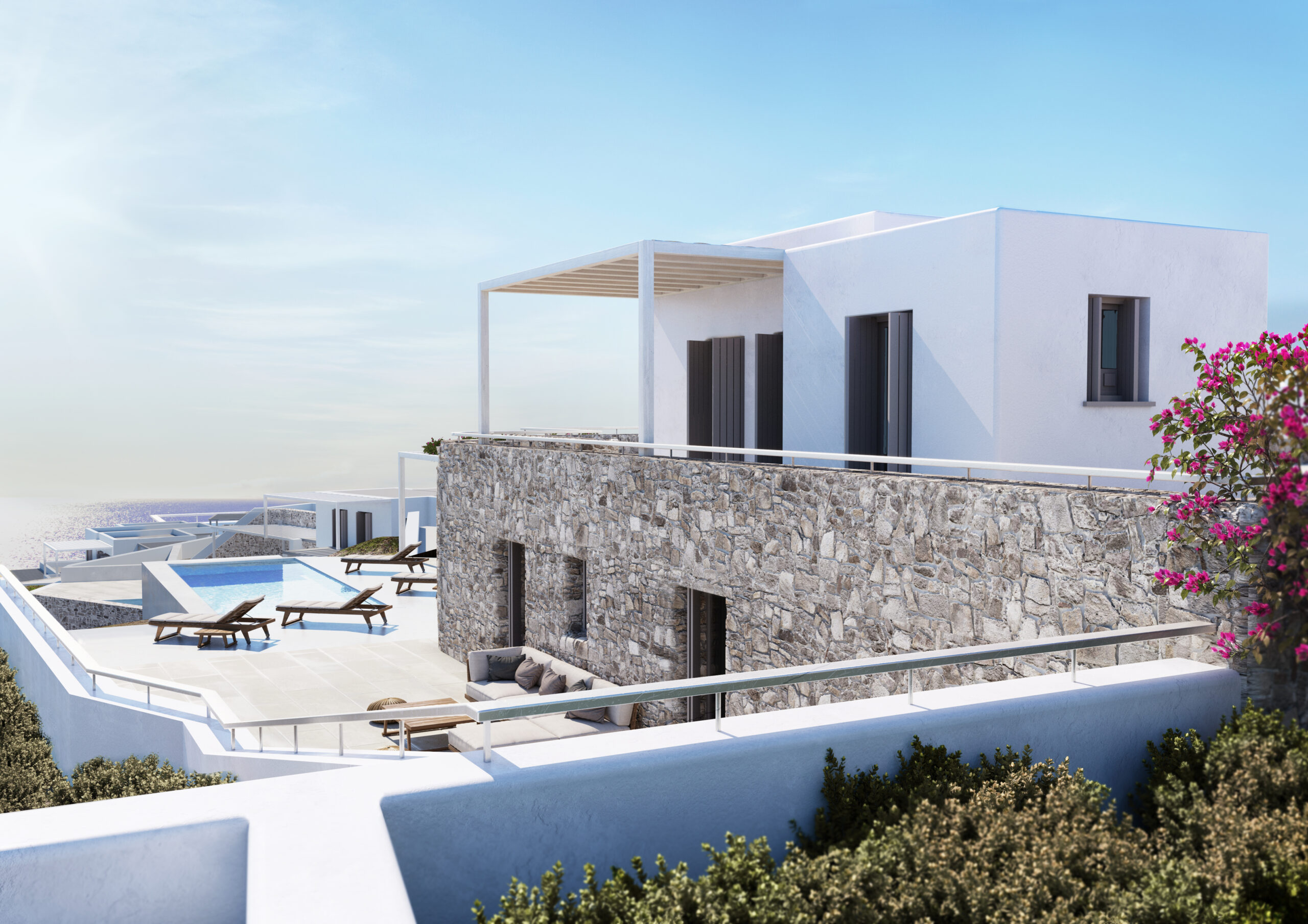 villas in mykonos island architecture mor architects