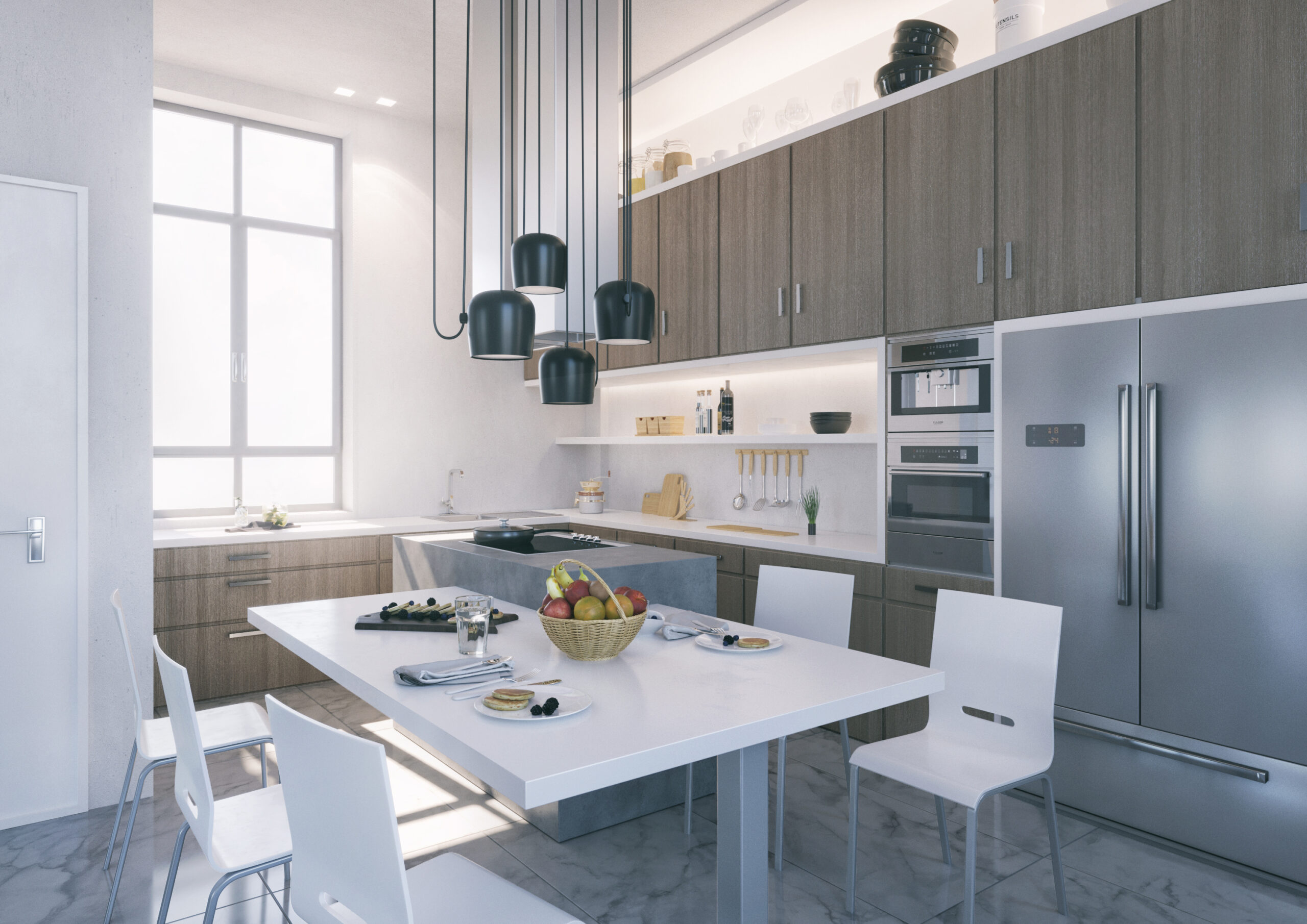 kitchen interior design flor lighting 3d peristeri athens