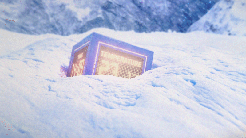 cube snowy temperature accurate